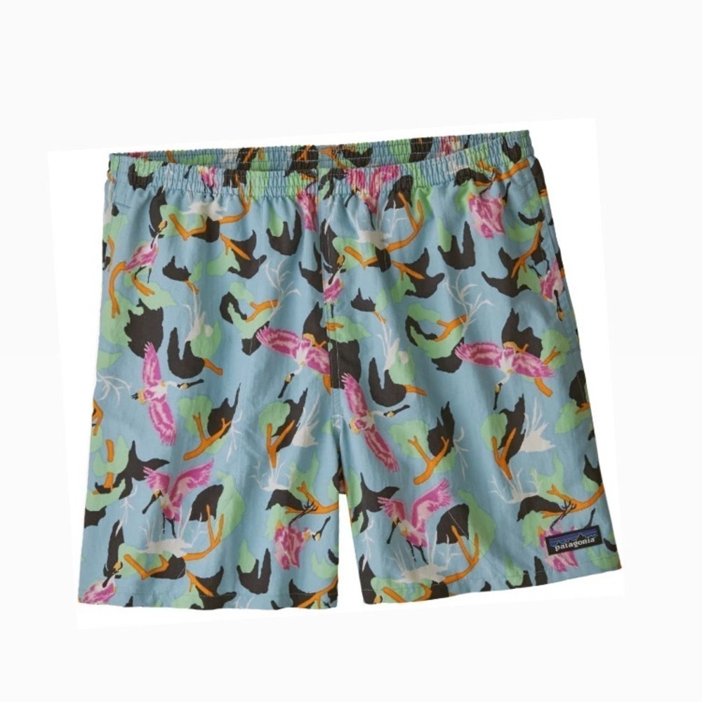 Patagonia || Baggies 5-inch‎ Swim Trunks In Spoonbills Big Sky Blue Small
